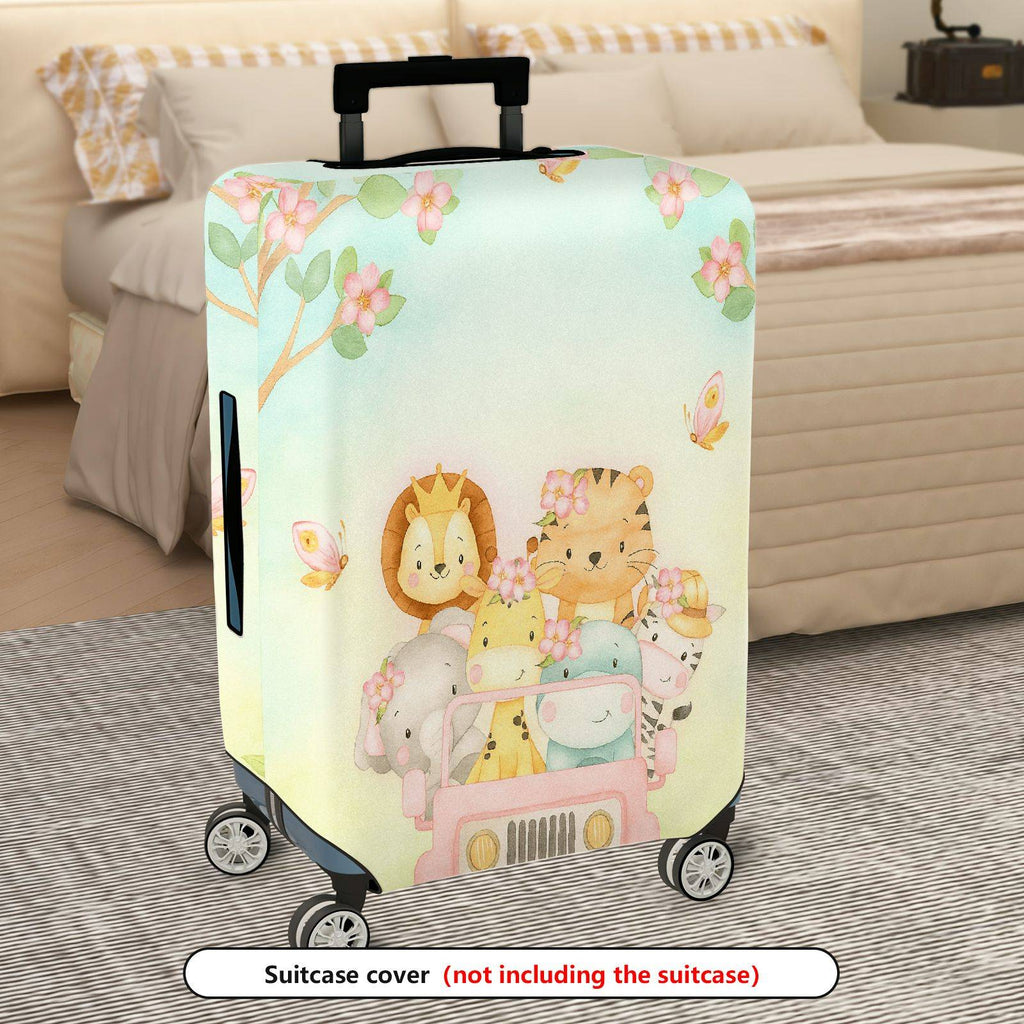 1-Piece Animal Flower Tree Car Butterfly  Suitcase Luggage Cover, Stretch Protective Sleeve