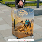 1-Piece Desert Camel Sunset Scenic Nature Artistic  Suitcase Luggage Cover, Stretch Protective Sleeve