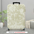 1-Piece Abstract Starburst Beige Pattern Decorative  Suitcase Luggage Cover, Stretch Protective Sleeve