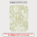 1-Piece Abstract Starburst Beige Pattern Decorative  Suitcase Luggage Cover, Stretch Protective Sleeve