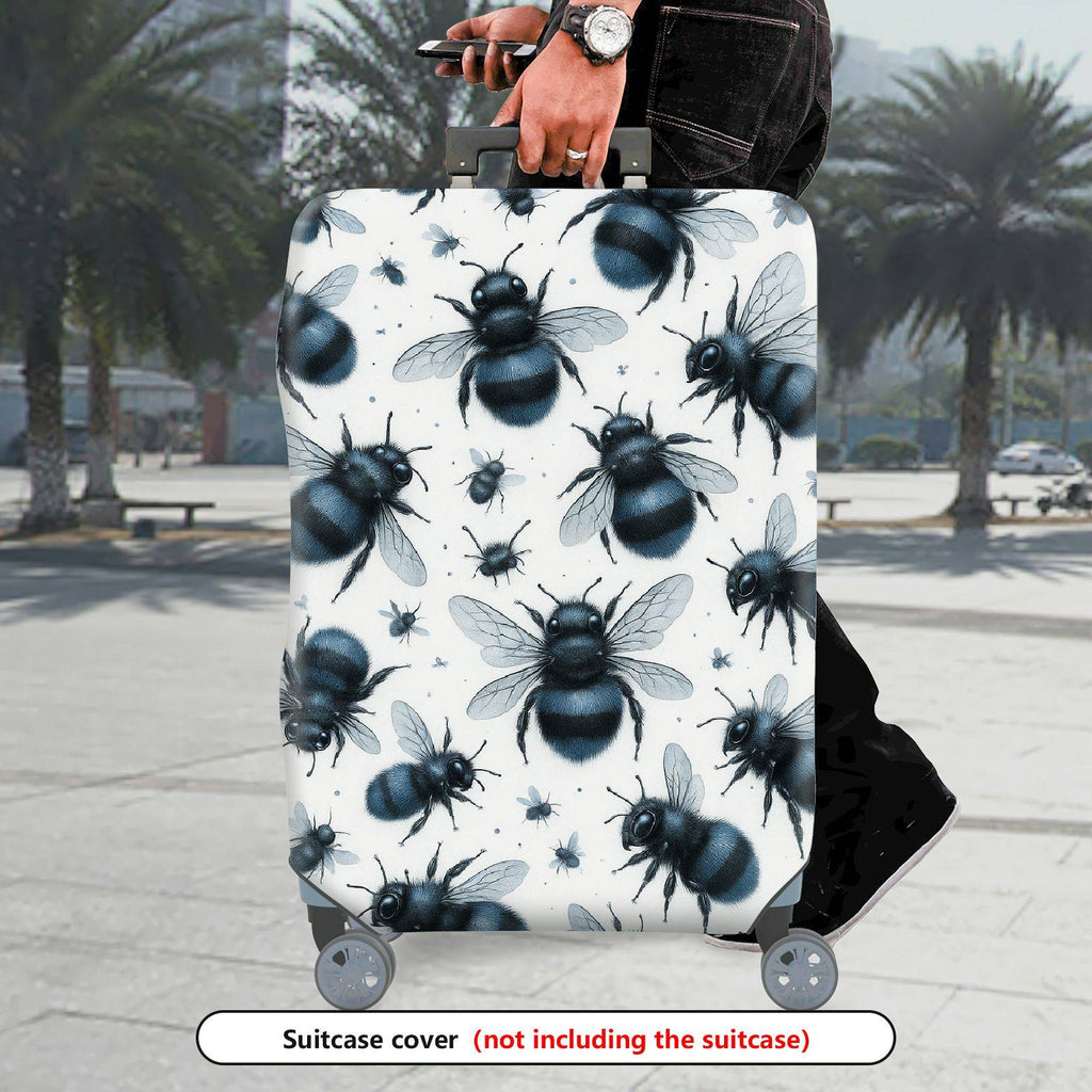 1-Piece Bee Insect Animal Pattern Nature Artistic Fun  Suitcase Luggage Cover, Stretch Protective Sleeve