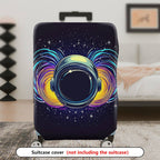 1-Piece Galaxy Astronaut Space Cosmic Colorful Starry  Suitcase Luggage Cover, Stretch Protective Sleeve
