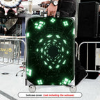 1-Piece Geometric Futuristic  Abstract Digital Matrix  Suitcase Luggage Cover, Stretch Protective Sleeve