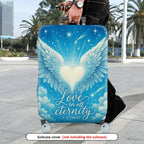 1-Piece Angel Heart Wings Starry Sky Eternal Love  Suitcase Luggage Cover, Stretch Protective Sleeve