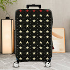 1-Piece Starry Night Black White Cosmic Celestial Elegant  Suitcase Luggage Cover, Stretch Protective Sleeve