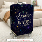 1-Piece Explore Universe Space Star Galaxy Cosmic  Suitcase Luggage Cover, Stretch Protective Sleeve