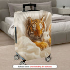 1-Piece Animal Tiger Rabbit Cozy Cute Stylish Warm  Suitcase Luggage Cover, Stretch Protective Sleeve