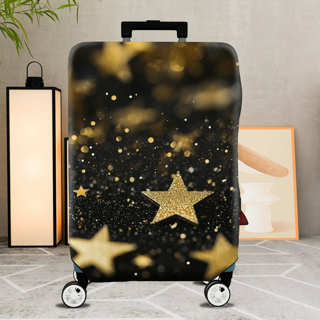 1-Piece Glitter Starry Night Sky Galaxy Cosmic Universe  Suitcase Luggage Cover, Stretch Protective Sleeve