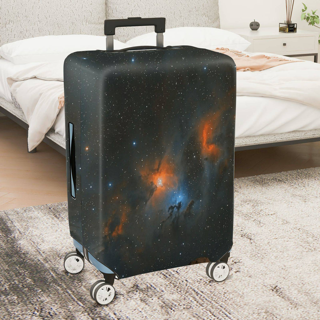 1-Piece Nebula Galaxy Starry Space Universe Cosmic  Suitcase Luggage Cover, Stretch Protective Sleeve