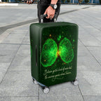 1-Piece Universe Celestial Cosmic Abstract Quote  Suitcase Luggage Cover, Stretch Protective Sleeve