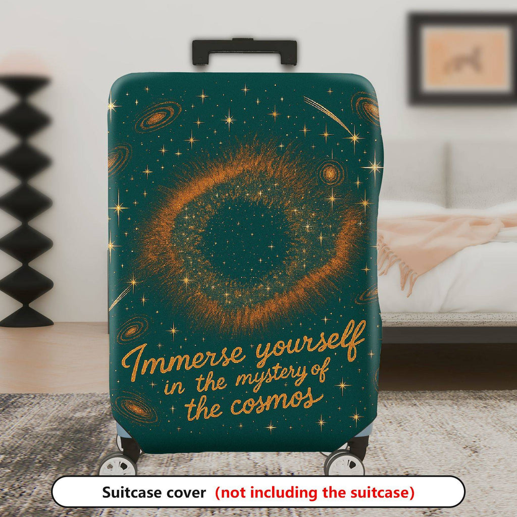 1-Piece Galaxy Starry Sky Space Cosmic Astronomy  Suitcase Luggage Cover, Stretch Protective Sleeve