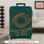 1-Piece Galaxy Starry Sky Space Cosmic Astronomy  Suitcase Luggage Cover, Stretch Protective Sleeve