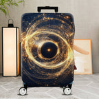 1-Piece Cosmic Galaxy Swirl Starry Circular Abstract  Suitcase Luggage Cover, Stretch Protective Sleeve