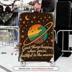 1-Piece Cosmic Planet Rainbow Heart Moon Star  Suitcase Luggage Cover, Stretch Protective Sleeve