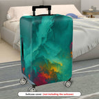 1-Piece Abstract Multicolor Artistic Vivid Vibrant Colorful  Suitcase Luggage Cover, Stretch Protective Sleeve