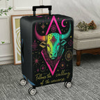 1-Piece Zodiac Bull Astrology Cosmic Universe Star  Suitcase Luggage Cover, Stretch Protective Sleeve