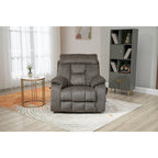 Gray Chenille Power Lift Recliner, Massage, Hidden Cup Holder