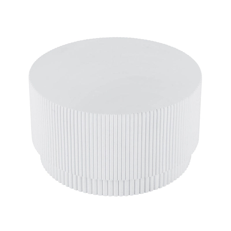 15.72-inch H-Barrel Coffee Table, Nordic Style, Simple Design, Suitable For Indoor And Outdoor Use, Magnesium Oxide Material