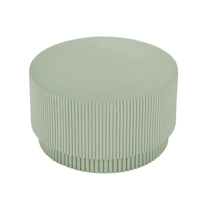 15.72-inch H-Barrel Coffee Table, Nordic Style, Simple Design, Suitable For Indoor And Outdoor Use, Magnesium Oxide Material