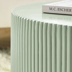 15.72-inch H-Barrel Coffee Table, Nordic Style, Simple Design, Suitable For Indoor And Outdoor Use, Magnesium Oxide Material