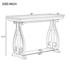 48-Inch Rustic Vintage Console Table,Farmhouse Style Entryway Table