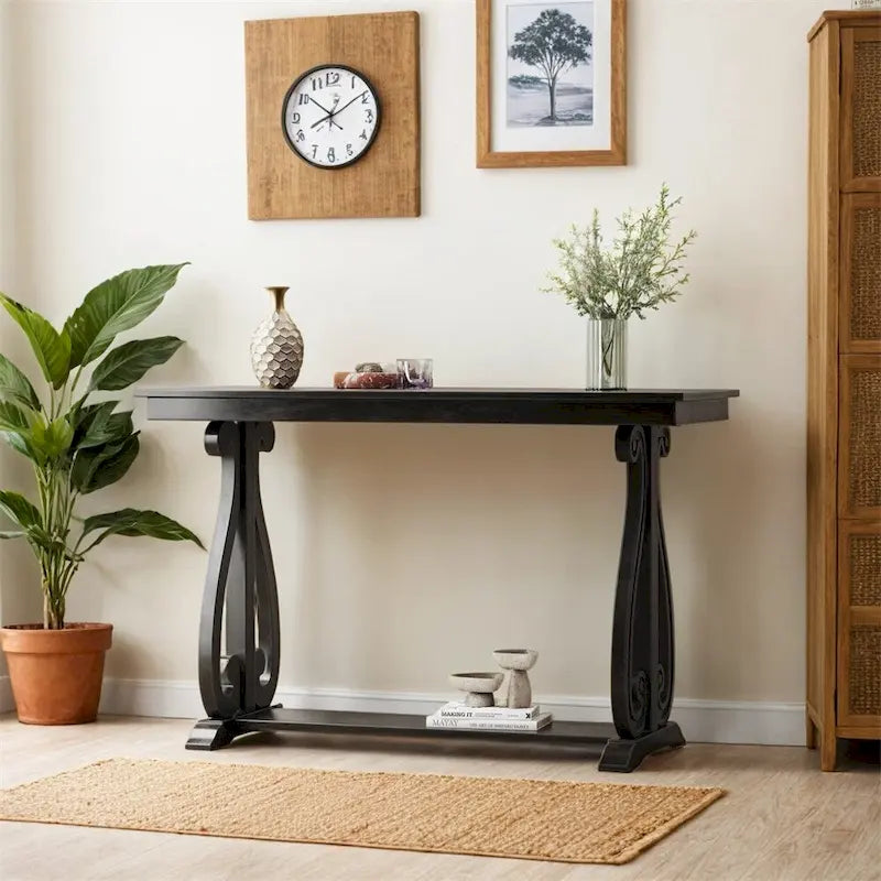 48-Inch Rustic Vintage Console Table,Farmhouse Style Entryway Table