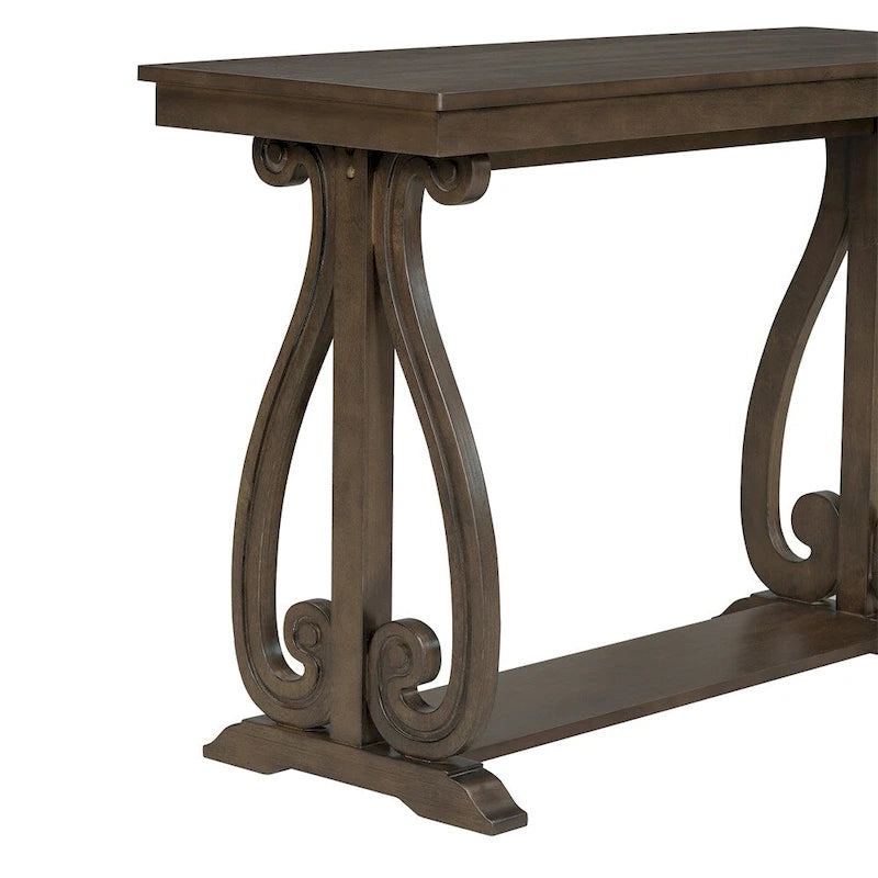 48-Inch Rustic Vintage Console Table,Farmhouse Style Entryway Table
