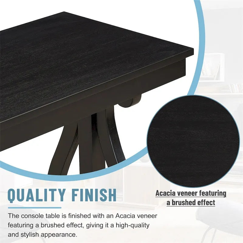 48-Inch Rustic Vintage Console Table,Farmhouse Style Entryway Table