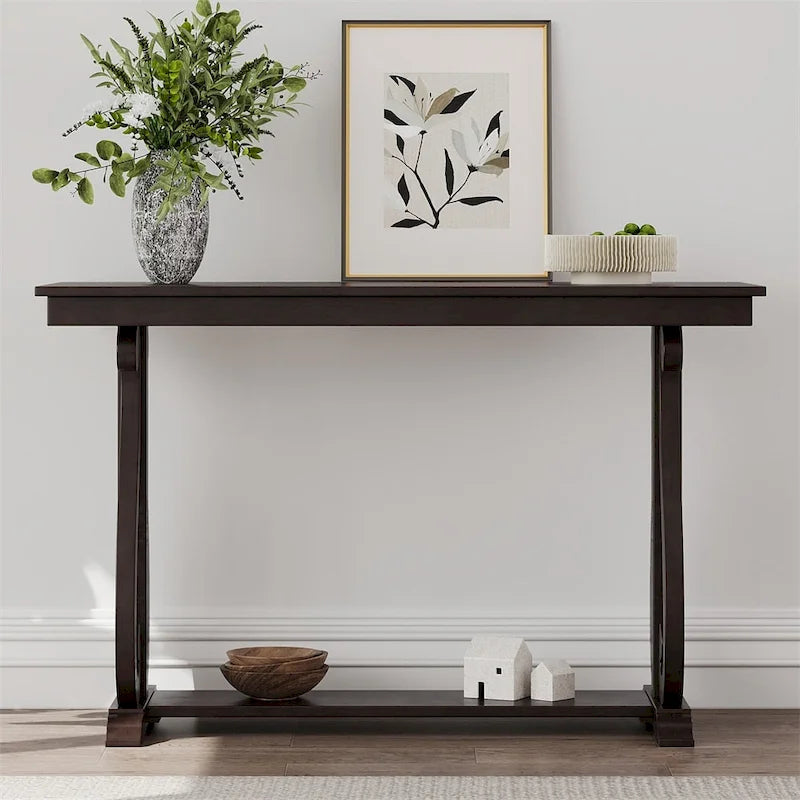 48-Inch Rustic Vintage Console Table,Farmhouse Style Entryway Table