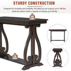 48-Inch Rustic Vintage Console Table,Farmhouse Style Entryway Table