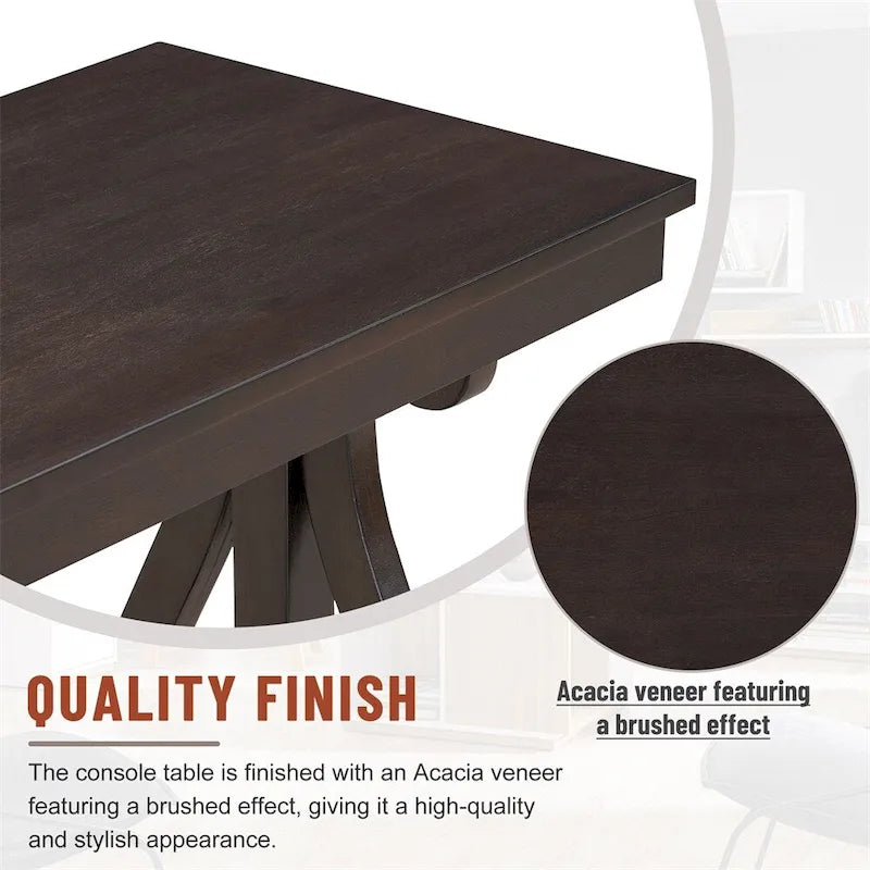 48-Inch Rustic Vintage Console Table,Farmhouse Style Entryway Table