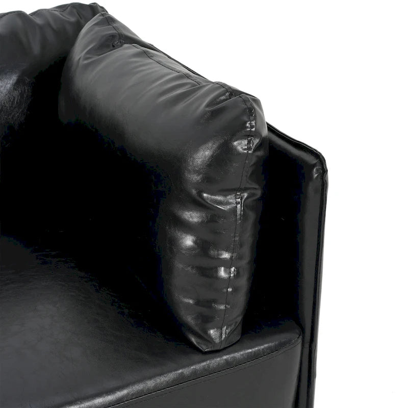 Daphne Faux Leather Lounge Chair by Christopher Knight Home