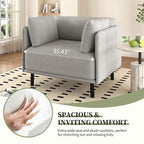 Daphne Faux Leather Lounge Chair by Christopher Knight Home