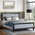 Christopher Knight Home King/Queen Upholstered Platform Bed with Soft Headboard