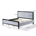 Christopher Knight Home King/Queen Upholstered Platform Bed with Soft Headboard