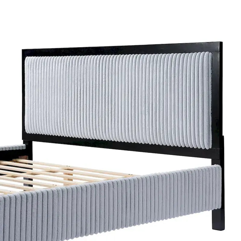 Christopher Knight Home King/Queen Upholstered Platform Bed with Soft Headboard