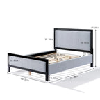 Christopher Knight Home King/Queen Upholstered Platform Bed with Soft Headboard