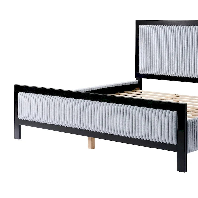 Christopher Knight Home King/Queen Upholstered Platform Bed with Soft Headboard