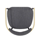 Biscay Fabric Upholstered Iron Dining Chairs (Set of 2) by GDFStudio