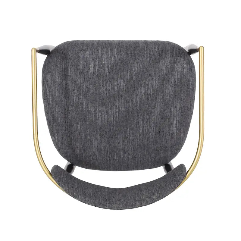 Biscay Fabric Upholstered Iron Dining Chairs (Set of 2) by GDFStudio