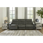 Signature Design by Ashley Center Line 3-Piece Power Reclining Sectional Sofa - 110.5W x 40D x 35H