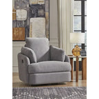 Signature Design by Ashley Modmax Dark Gray Swivel Glider Recliner