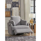 Signature Design by Ashley Modmax Dark Gray Swivel Glider Recliner