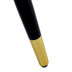 Modern Set of 4 Dining Chairs with Faux Leather Cushioned Backrest Seat Metal Legs, for Dining Room Living Room and Bedroom