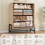 38.6 Tall 4 Drawer Dresser with Storage Freestanding