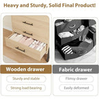 38.6 Tall 4 Drawer Dresser with Storage Freestanding