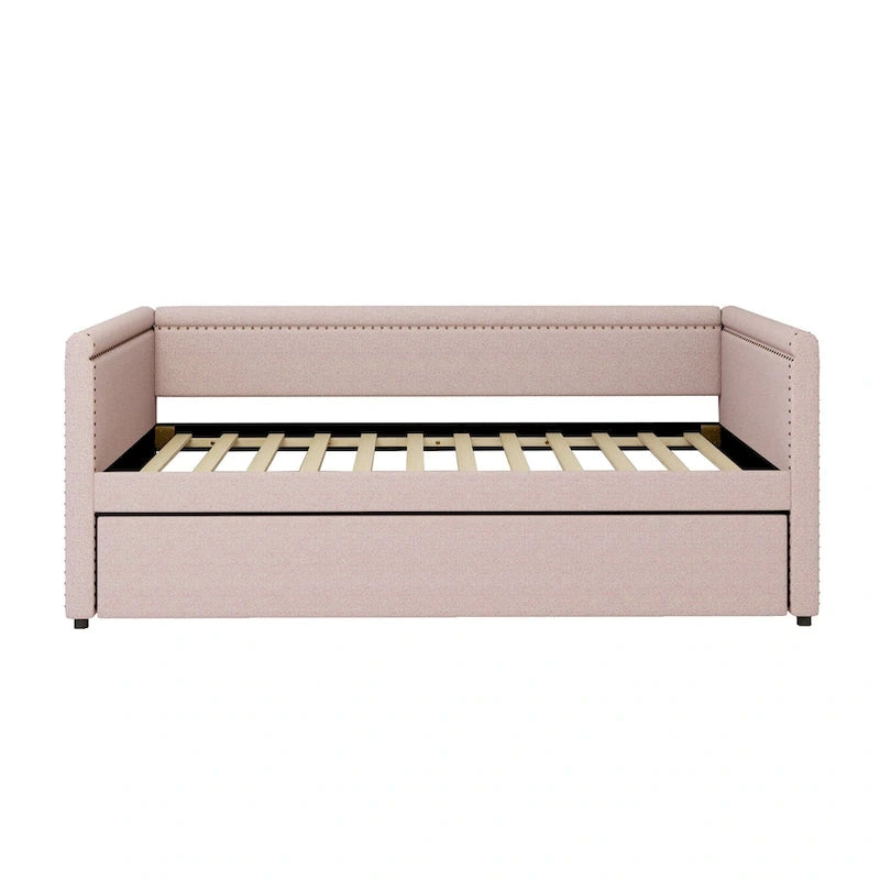 Upholstered Twin Daybed with Trundle