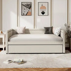 Upholstered Twin Daybed with Trundle
