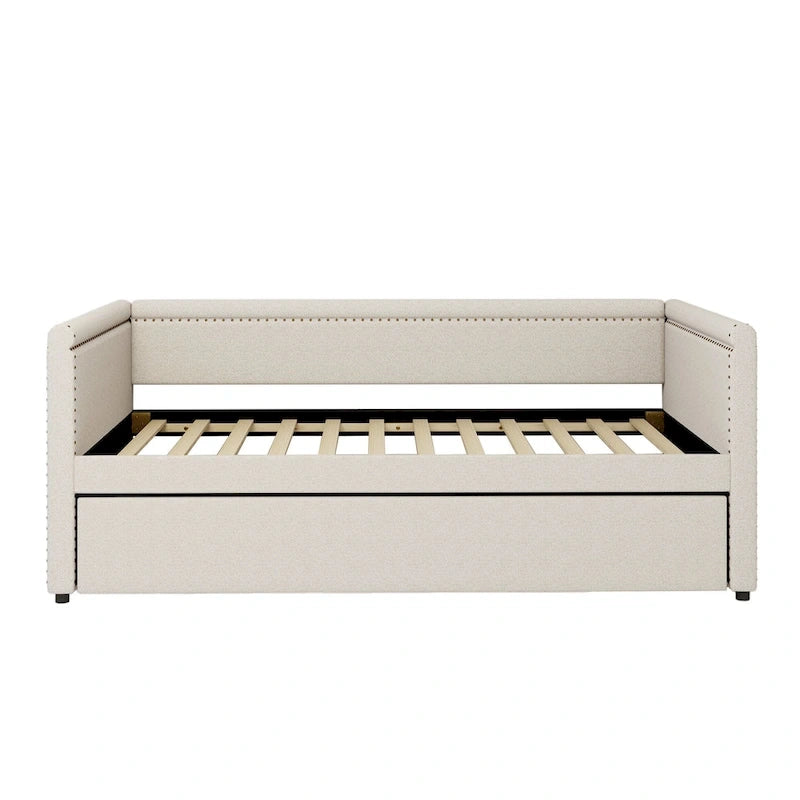 Upholstered Twin Daybed with Trundle
