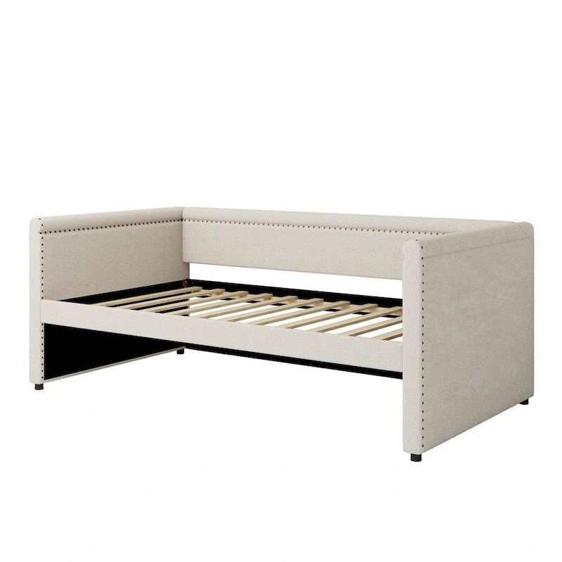 Upholstered Twin Daybed with Trundle